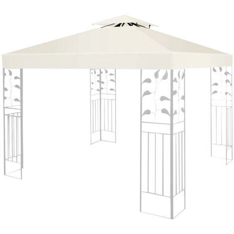 Hengda Tetto di ricambio per tenda da sole Tetto di ricambio per pergola Tetto di ricambio per tenda da sole 3x3M Beige