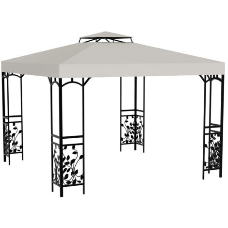 Hengda Tetto di ricambio Tetto per tende di ricambio Copertura per tende di ricambio Copertura per pergola 3x3M Beige