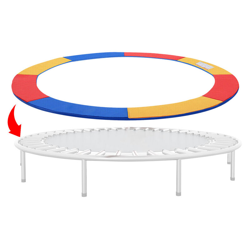 Hengda - Trampoline bord couvre trampoline ressort housse de protection latérale ø244cm Coloré