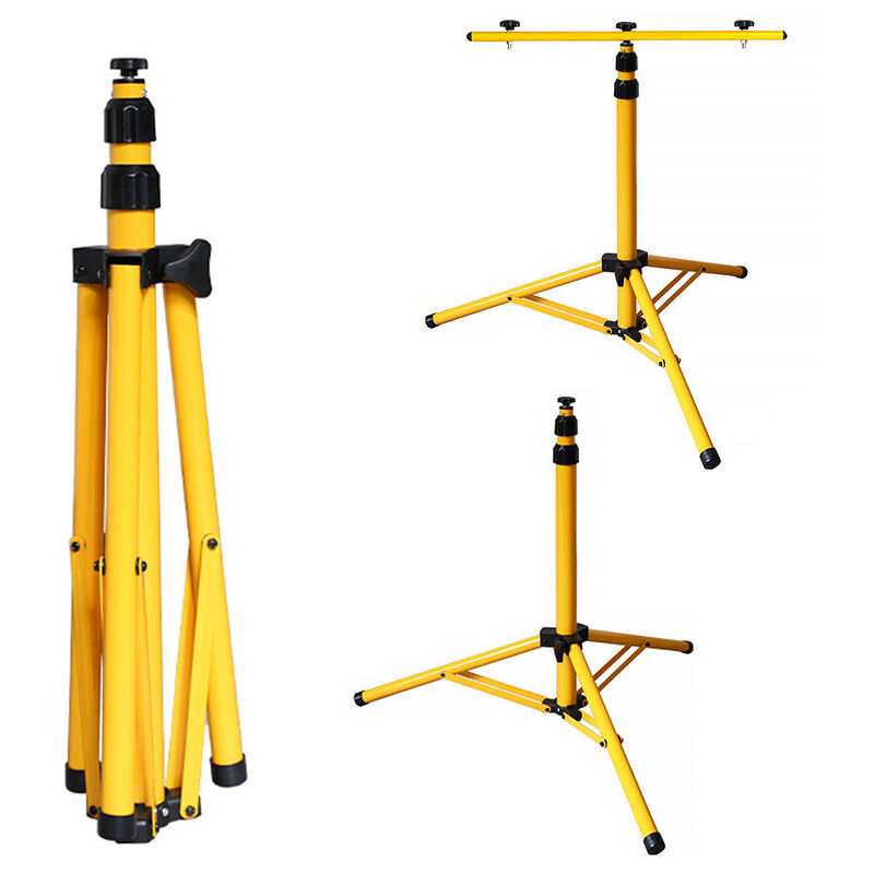 Hengda Trépied pour projecteur LED. Projecteur de chantier à LED trépied ajustable-Jaune