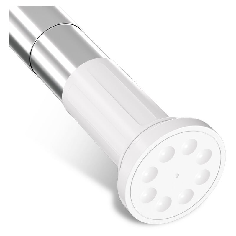 Swanew Tringle à rideau de douche-Barre à Tension de Douche-sans perçag-extensible-Inoxydable-110-200cm