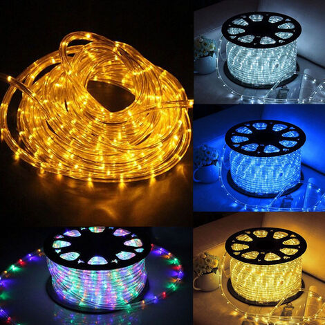 PrixPrime - Cascata di 10 Fili LED Multicolori Luminosi per addobbi  natalizi con effetti di luce, 2m