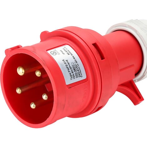 Plastic built-in plug CEE 16A/400V, 3P+N+E/6h, IP44 - GIFAS-ELECTRIC GmbH