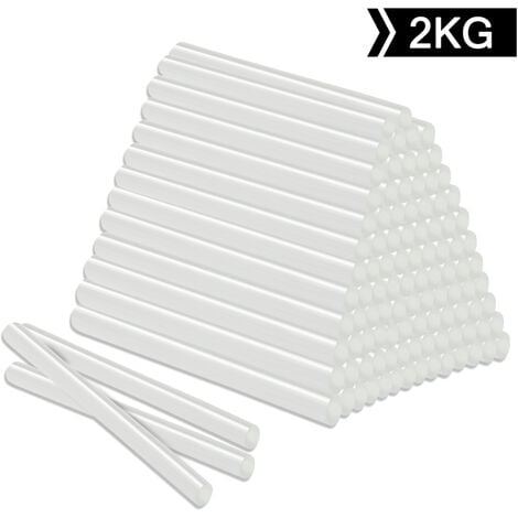 HENGMEI 2KG Klebesticks Heißkleber Heißklebesticks Klebestifte Heißklebestifte 11x200 mm für handelsübliche Heißklebepistolen (2 KG)