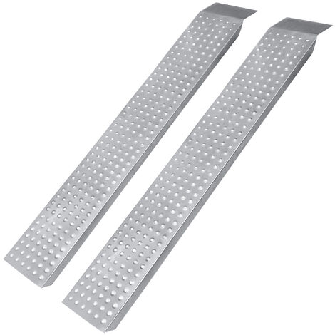 HENGMEI 2X Auffahrrampe 400kg Laderampe Verladerampe Auffahrschiene Motorradrampe Anhängerrampe (Klassisch)