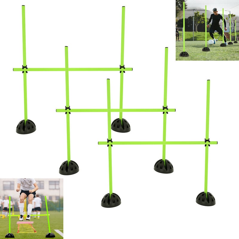 Agility Grid Kit de barres de saut pour obstacles d'entraînement pour parcours d'obstacles et entraînement au saut, barres d'entraînement HENGMEI