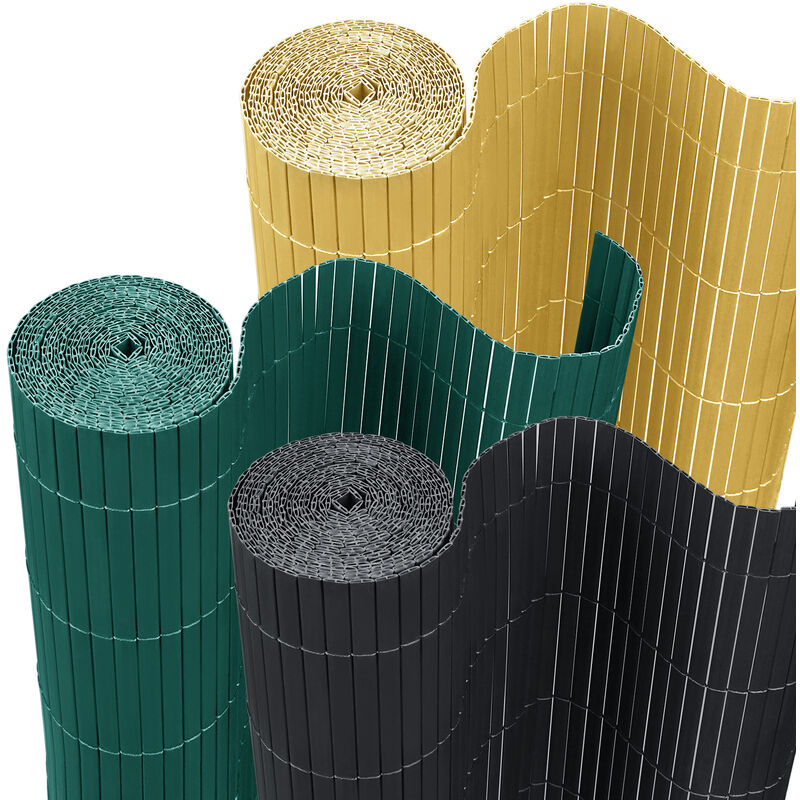 Bottes de sécurité 500x120cm Brise-vue en plastique pvc pour clôture de balcon, jardin et terrasse Vert Hengmei
