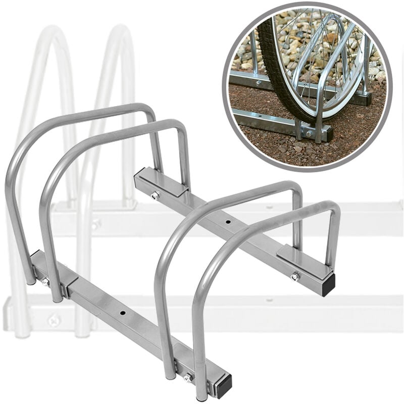 Fahrradständer & Fahrradhalter Fahrradständer Mehrfachständer Bügelparker Fahrradparker Boden Wand Montage (Für 2 Fahrräder), HENGMEI