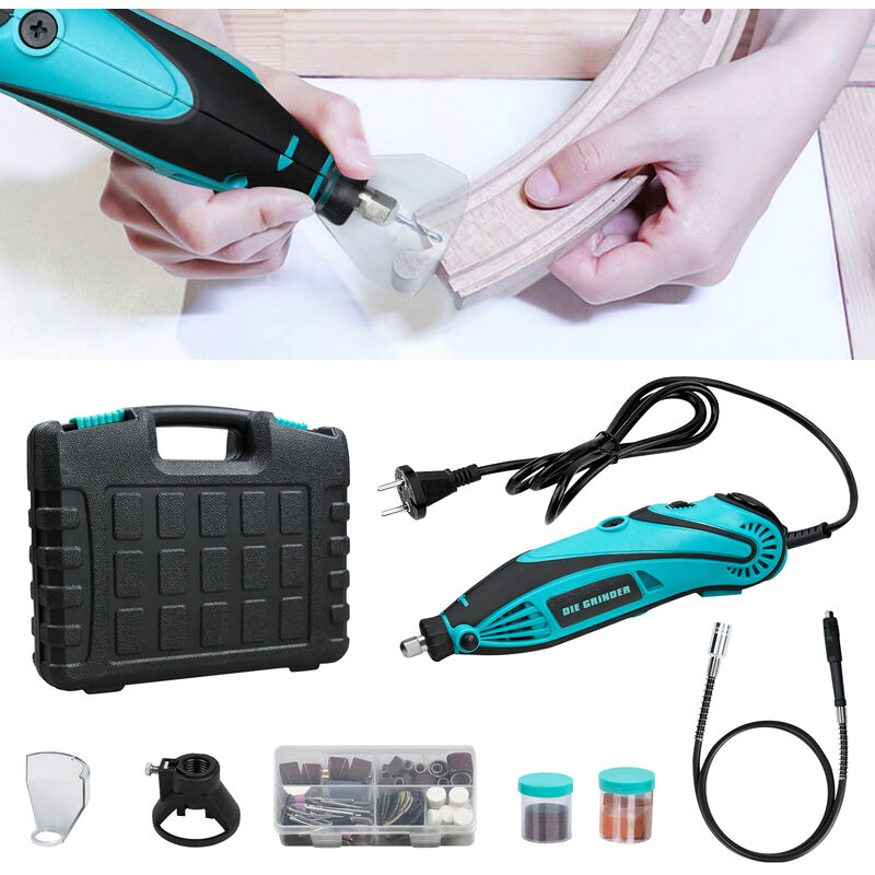 Lame d'outil multifonction 180 Piece Mini Meuleuse Electrique Outil Rotatif Accessoires Kit pour Projets Artisanaux, Bricolage, Découpage Hengmei