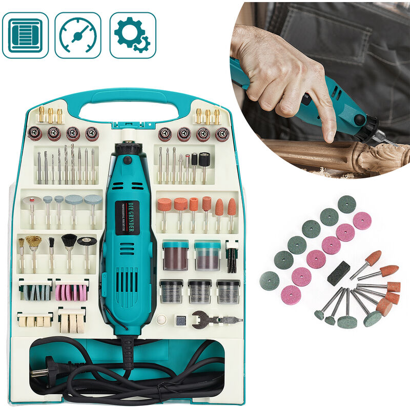 Lame d'outil multifonction Mini Meuleuse Electrique Outil Rotatif Accessoires Kit 226-Piece pour Projets Artisanaux, Bricolage, Découpage Hengmei