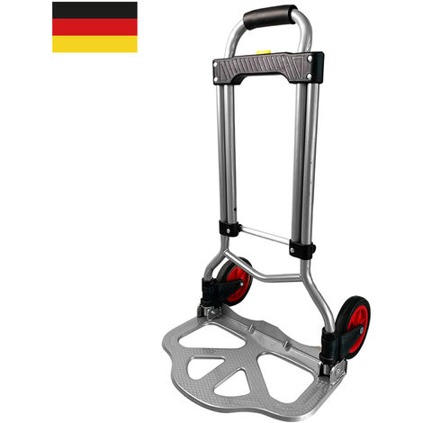 HENGMEI Sackkarre klappbare Transportkarre Handkarre Rucksack Trolley Gepäckwagen mit ausziehbarem Griff belastbar bis 60 kg