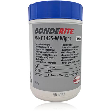 Henkel Bonderite M-NT 1455-W Wipes Traitement des métaux 50 lingettes
