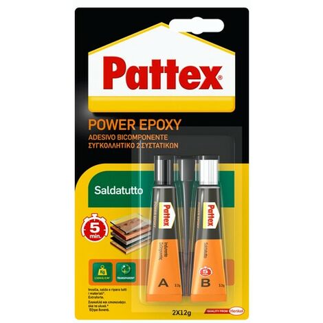 Henkel COLLA PATTEX POWER EPOXY SALDATUTTO gr. 24 Henkel 6 PZ