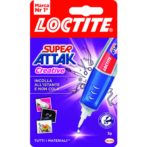 Henkel colla super attak creative gr. 3 (12 pezzi) - Henkel