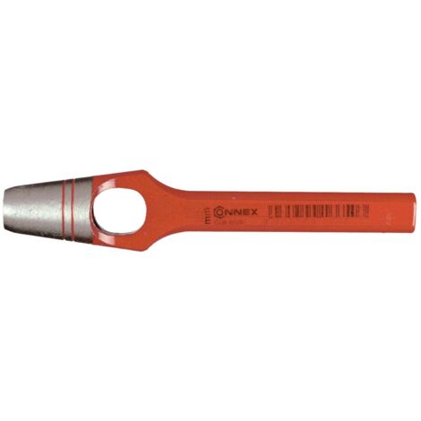 Henkel-Locheisen 10 mm Chrom-Vanadium rot lackiert Meißel
