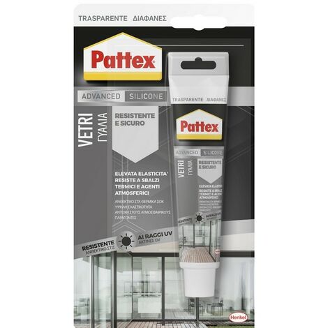 Henkel silicone acetico pattex specchi&vetri blister ml. 50 (12 pezzi) - Henkel