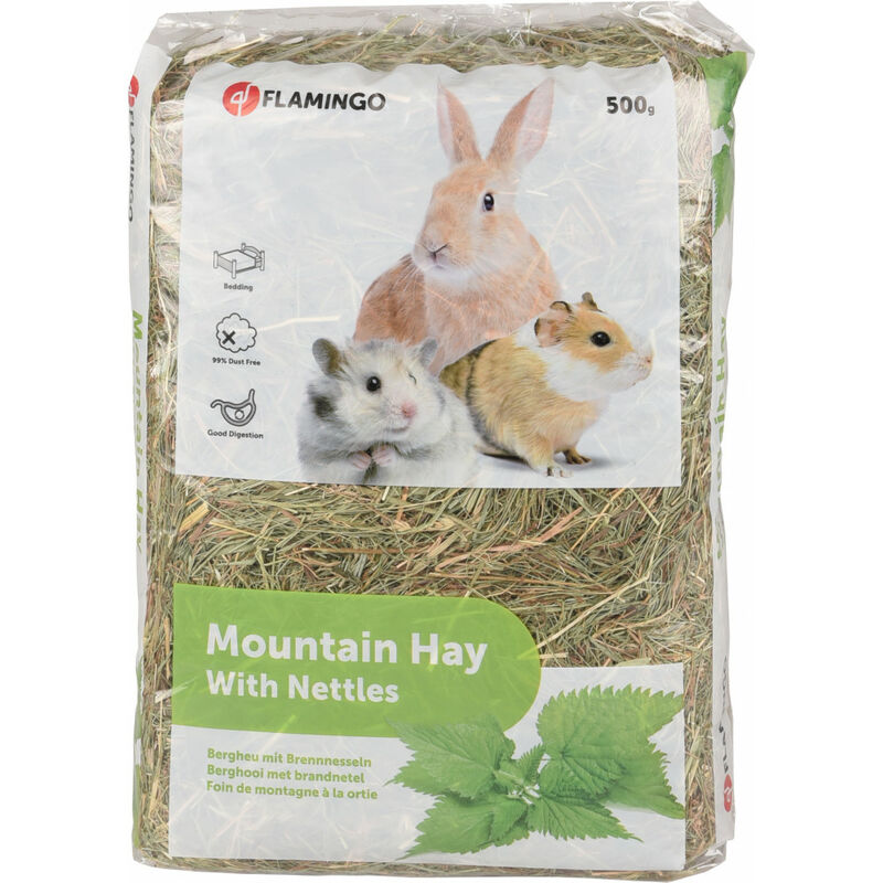 

Heno de montaña con ortigas. 500 gr. para roedores.