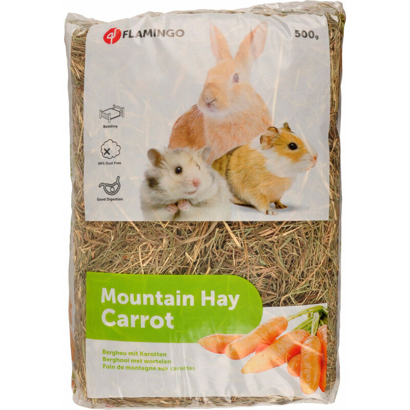 

Heno de montaña con zanahorias. 500 gr. para roedores.