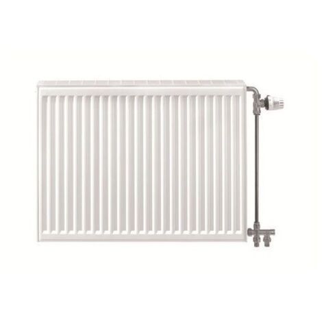 Henrad – Radiateur eau chaude en acier compact B type 22 – H900xL900mm – 4 trous – Puissance 2156W – Habillage élégant pour intégration facile