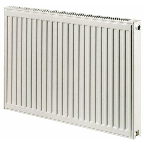 Henrad - Radiateur eau horizontal en acier 4 trous type 21