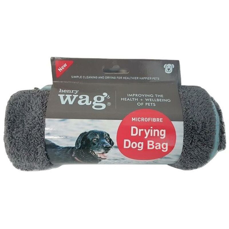 Microfibre Dog Drying Towel Bag - Large - Henry Wag