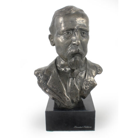 Henryk Sienkiewicz - busto in marmo, statuetta di un personaggio famoso, decorazione per ufficio, scuola e hotel di Art-Dog