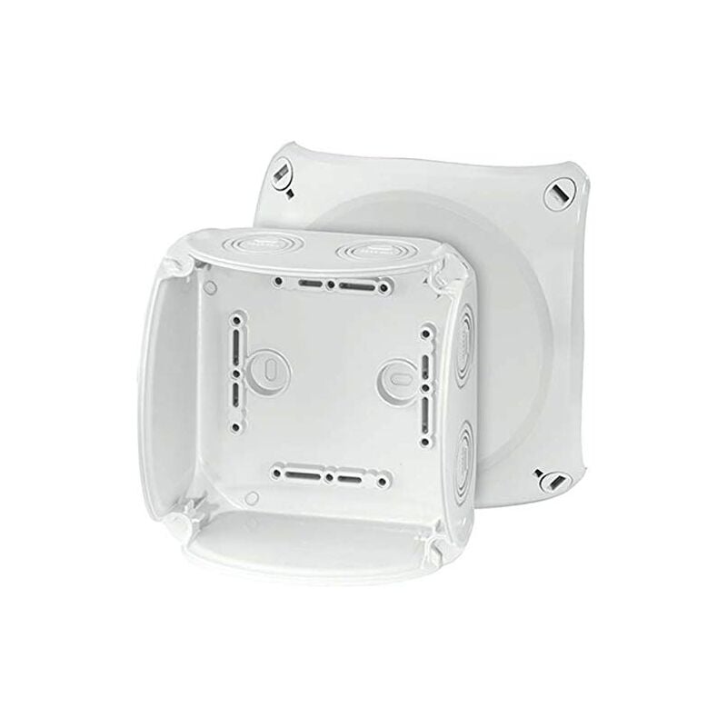 4012591121794 kf 0600 g boîte de dérivation pour montage sur mur ou plafond jusqu'à 6 o.borne de fixation 62000051 - Hensel