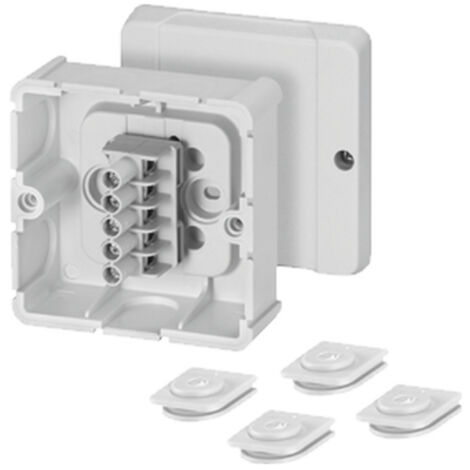 Hensel 6000038 Abzweigkasten (L x B x H) 49 x 88 x 88 mm Lichtgrau (RAL 7035) IP54 1 St.