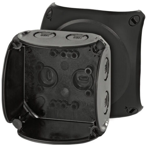 Hensel 62000042 Abzweigkasten (L x B x H) 62 x 93 x 93 mm Schwarz IP66, IP67, IP69 1 St.