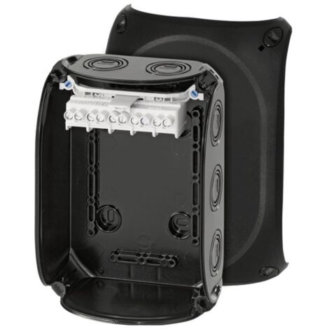 Hensel 62000060 scatola di giunzione nera resistente alle intemperie