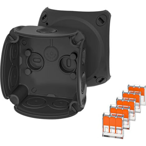 HENSEL BOÎTE DE DÉRIVATION DK 0102 X 0,75-2,5 MM² TRIPHASÉE AVEC BORNE IP66 NOIR 62000443