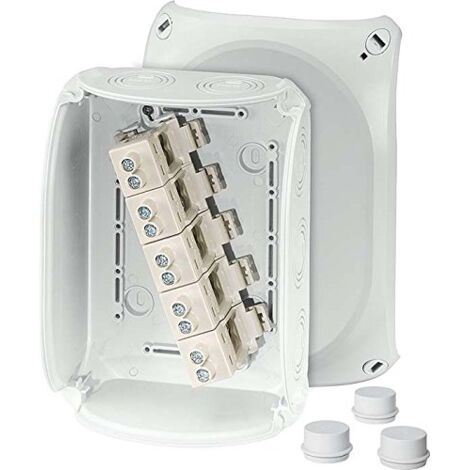 HENSEL BOÎTE DE DÉRIVATION DK 1616 G BOÎTE 6-16QMM, BOÎTIER POUR MONTAGE SUR LE MUR/PLAFOND 4012591125068 DK 1616 G