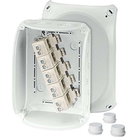 HENSEL BOÎTE DE DÉRIVATION DK 1616 G BOÎTE 6-16QMM, BOÎTIER POUR MONTAGE SUR LE MUR/PLAFOND 4012591125068 DK 1616 G