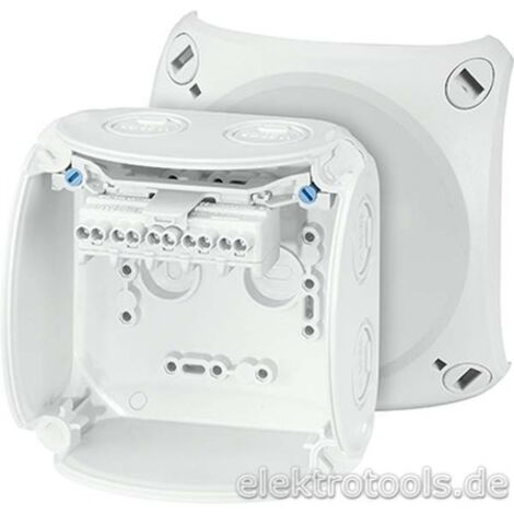 HENSEL BOÎTE DE DÉRIVATION KF 0402 G 1, 5-2,5 5POL. BOÎTE BOÎTIER POUR MONTAGE SUR LE MUR OU AU PLAFOND 4012591121756