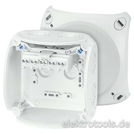 HENSEL BOÎTE DE DÉRIVATION KF 0402 G 1, 5-2,5 5POL. BOÎTE BOÎTIER POUR MONTAGE SUR LE MUR OU AU PLAFOND 4012591121756