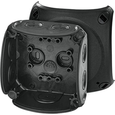 HENSEL DK 0200 B BOÎTE DE DÉRIVATION DE CÂBLES JUSQU'À 2,5 MM² SANS PINCE IP66 NOIR