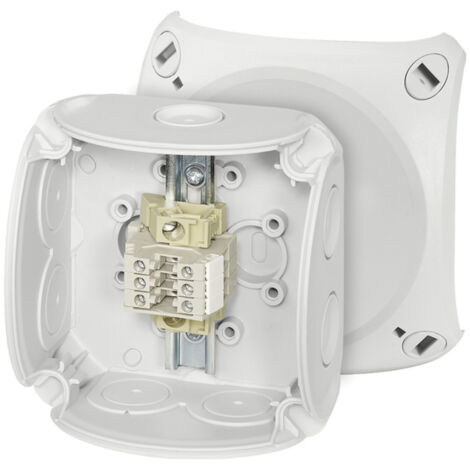 Hensel RK 0203 T Installationsverteiler 93 x 93 x 62  Grau 1 St.