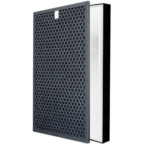HEPA-Filter + Aktivkohle  Kompatibel mit KC D50, E50, F50, G50, H50, J50, L50, N50 und Filtern der Serie 500Y  40 x 22 x 4 cm  Schwarz  2 Stück