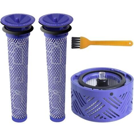HEPA-Filter V6 & 2 Vorfilter Staubsauger V6 V7 V8, Ersatzfilter-Set für Dyson V6-Serie, Staubsaugerzubehör DY-966912-03 (4er-Pack)