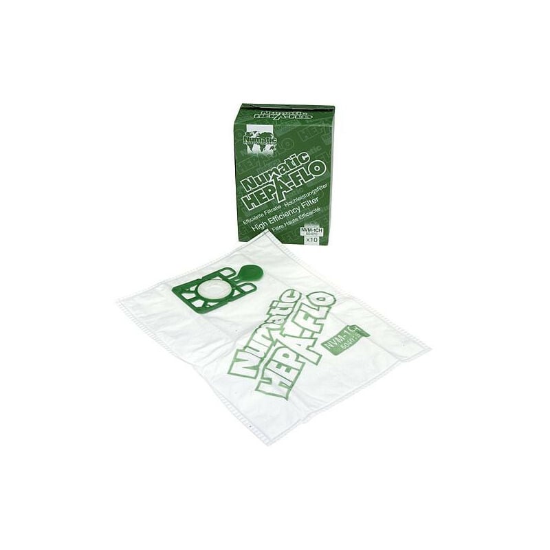 Hepa-flo Sacs filtres haute puissance NVM-1CH 10 pcs