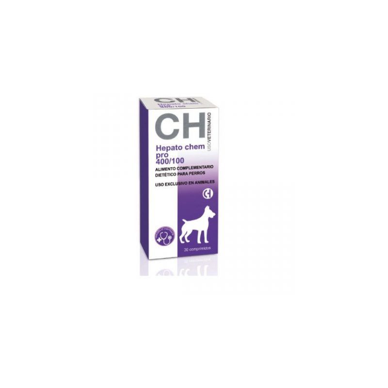 

Hepato Chem Pro 400/100 para perros con insuficiencia hepática 30 Comprimidos