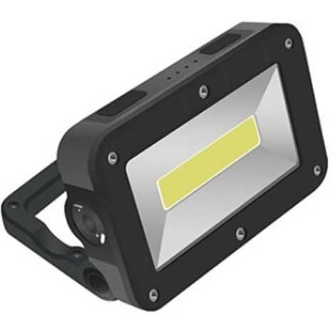 HEPO.LINTERNA LED RECARGABLE PROYECTOR C/ASA 5W+3W NEGRA
