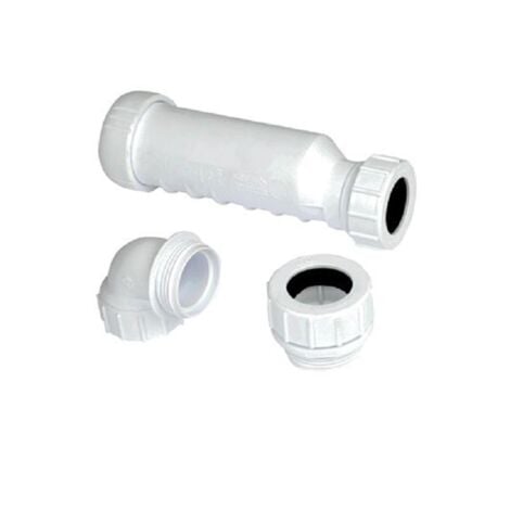 WAVIN HepvO PP- Kit Siphon à Membrane BL 40x6/4 - Coloris: blanc