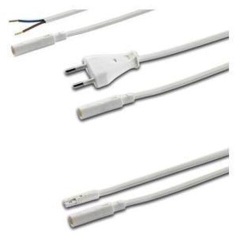 Hera Netzanschlussleitung 2m 2x0,75qmm PVC ws 70°C Aderendh 250V HVLCS42/2000NETZANSCHLUSSLEITUNG