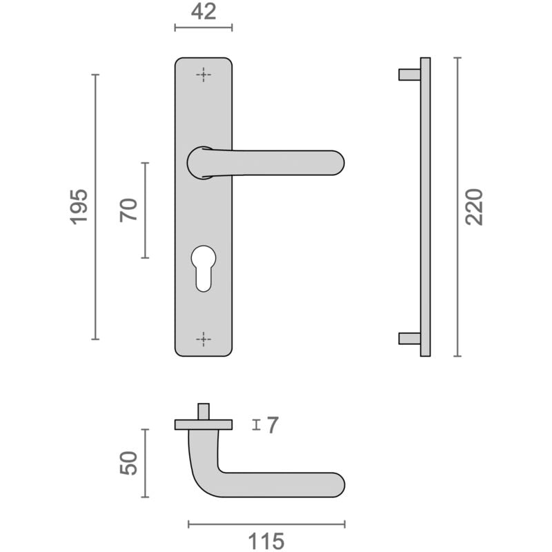 Heracles - Ensemble sur plaque xenia clé i argent B-XENIA-03