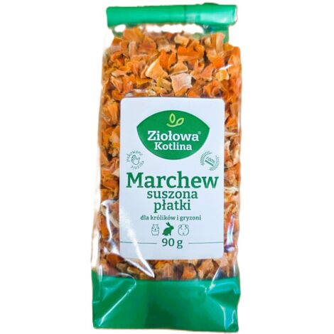 Herbal Kotlina  Leckerli für Nagetiere und Kaninchen  Karottenwürfel 90 g