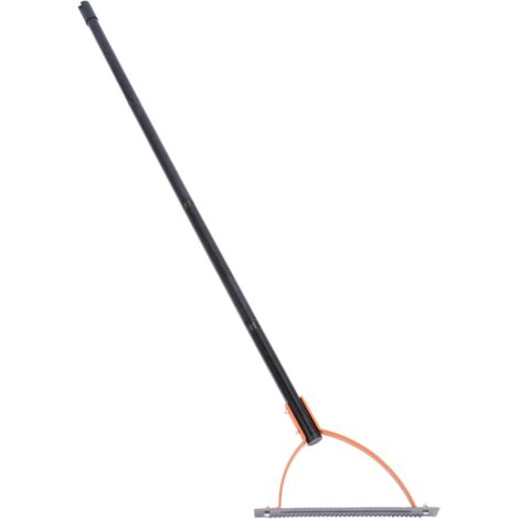 Herbe Manuel, Désherbeur Manuel à Lame Dentelée à Double Tranchant, Fouet à Herbe Manuel à Long Manche en Acier Inoxydable pour Jardin, Cour, Champ et Fossés (4