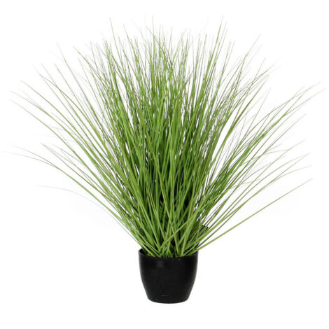Herbe Pvc Vert En Pot Plastique 11,5x50cm