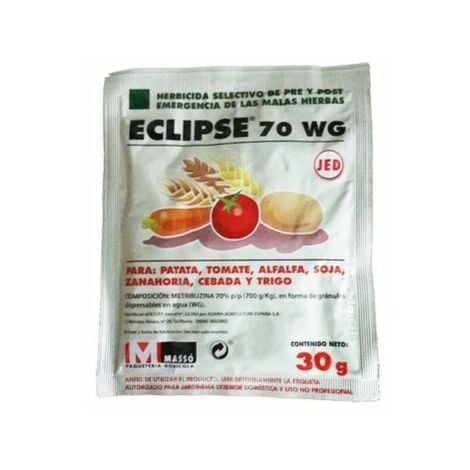 Herbicida selectivo ECLIPSE 70 WG para diferentes cultivos - 1 Sobre (30g)