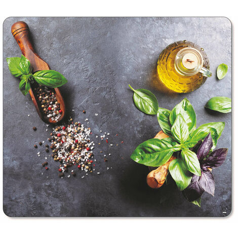 Herdabdeckplatte BASIL, Glas, 56 x 50 cm, Kesper